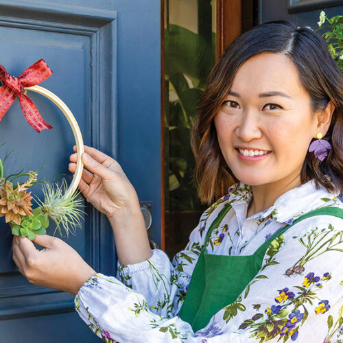 Make a living wreath Tammy living wreath