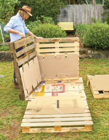 Making a compost bay