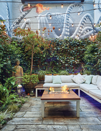 The TNK Loft courtyard