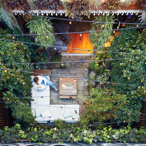 Modern family Courtyard garden
