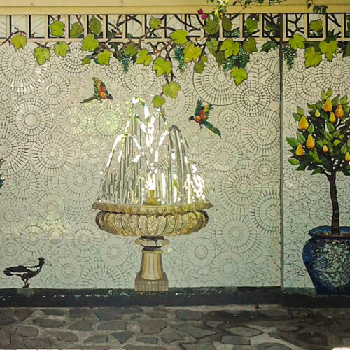 The Mosaic Garden Mosaic garden