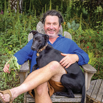 man with dog